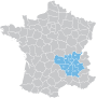 Zones desservies sur la carte de France 